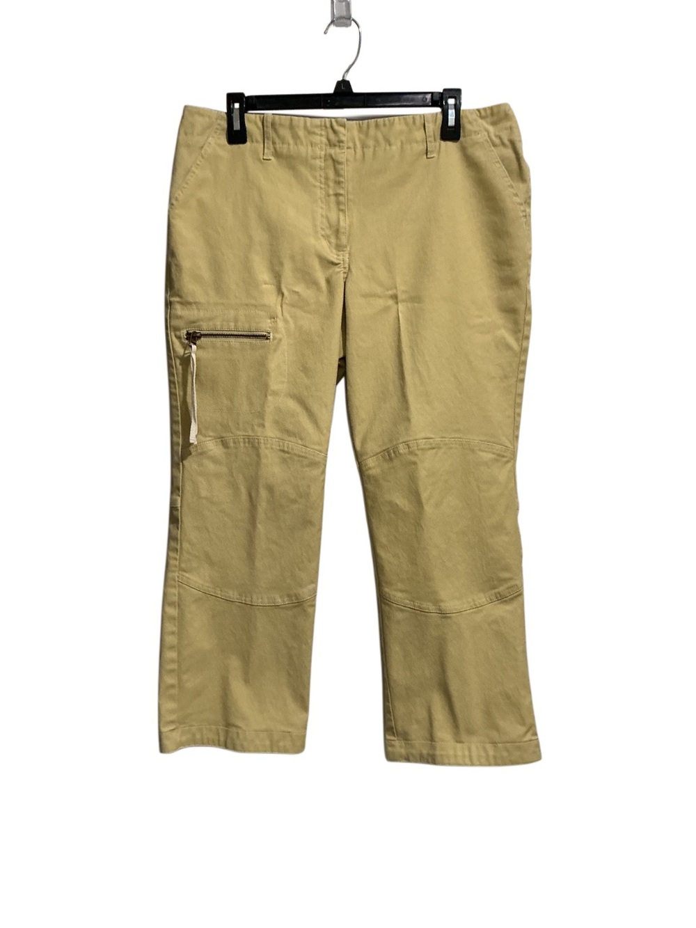 Sitwell Anthropologie Women’s Utility Cargo Crop Pants Mid-Rise Yellow